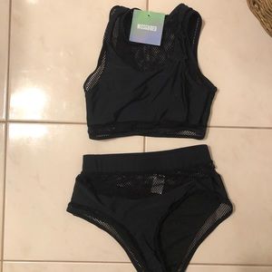 🖤Black high waisted Net Bikini🖤